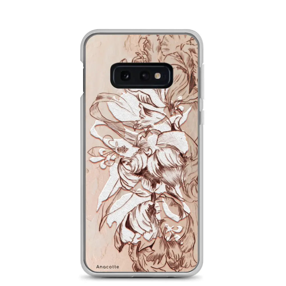 Anacotte Luxury Retro White Flowers Samsung Case