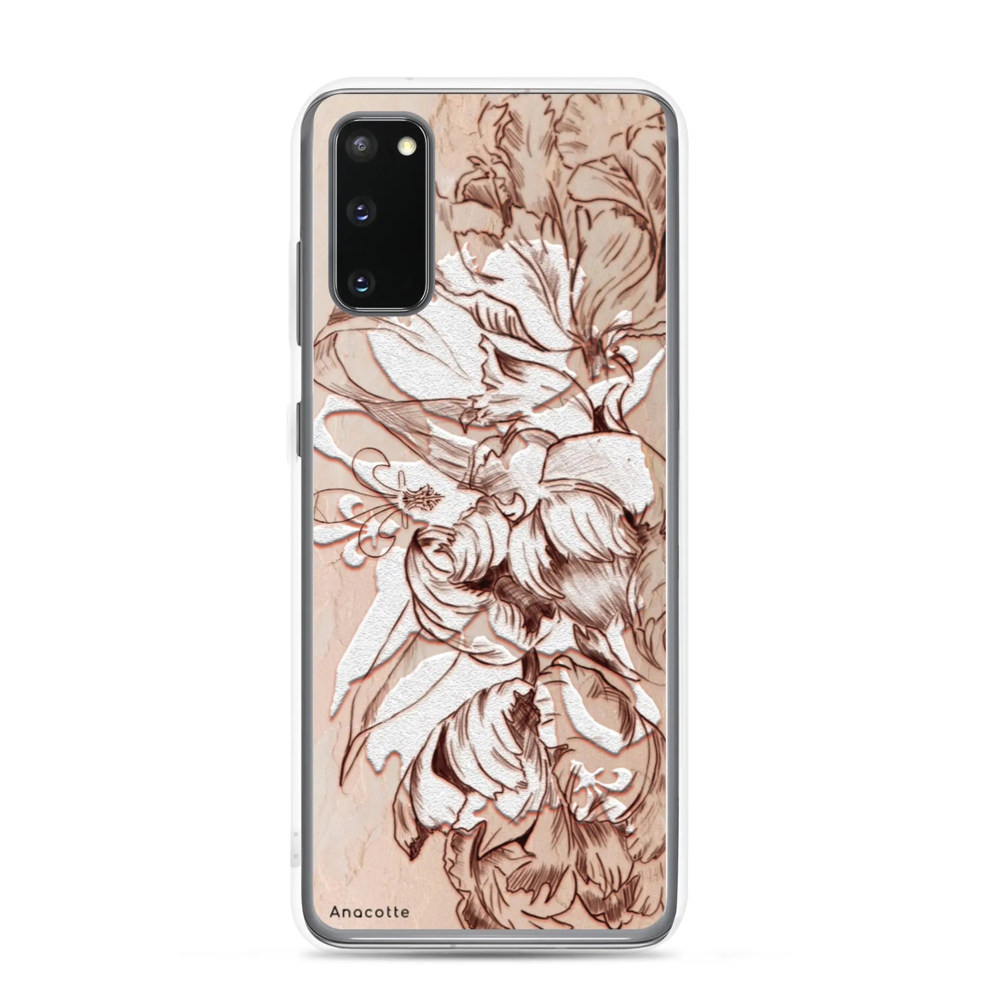 Anacotte Luxury Retro White Flowers Samsung Case