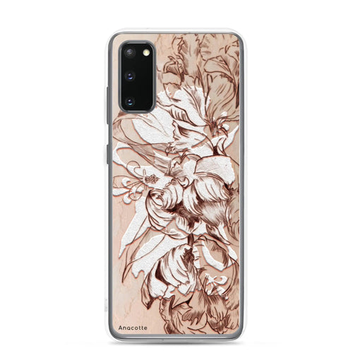Anacotte Luxury Retro White Flowers Samsung Case