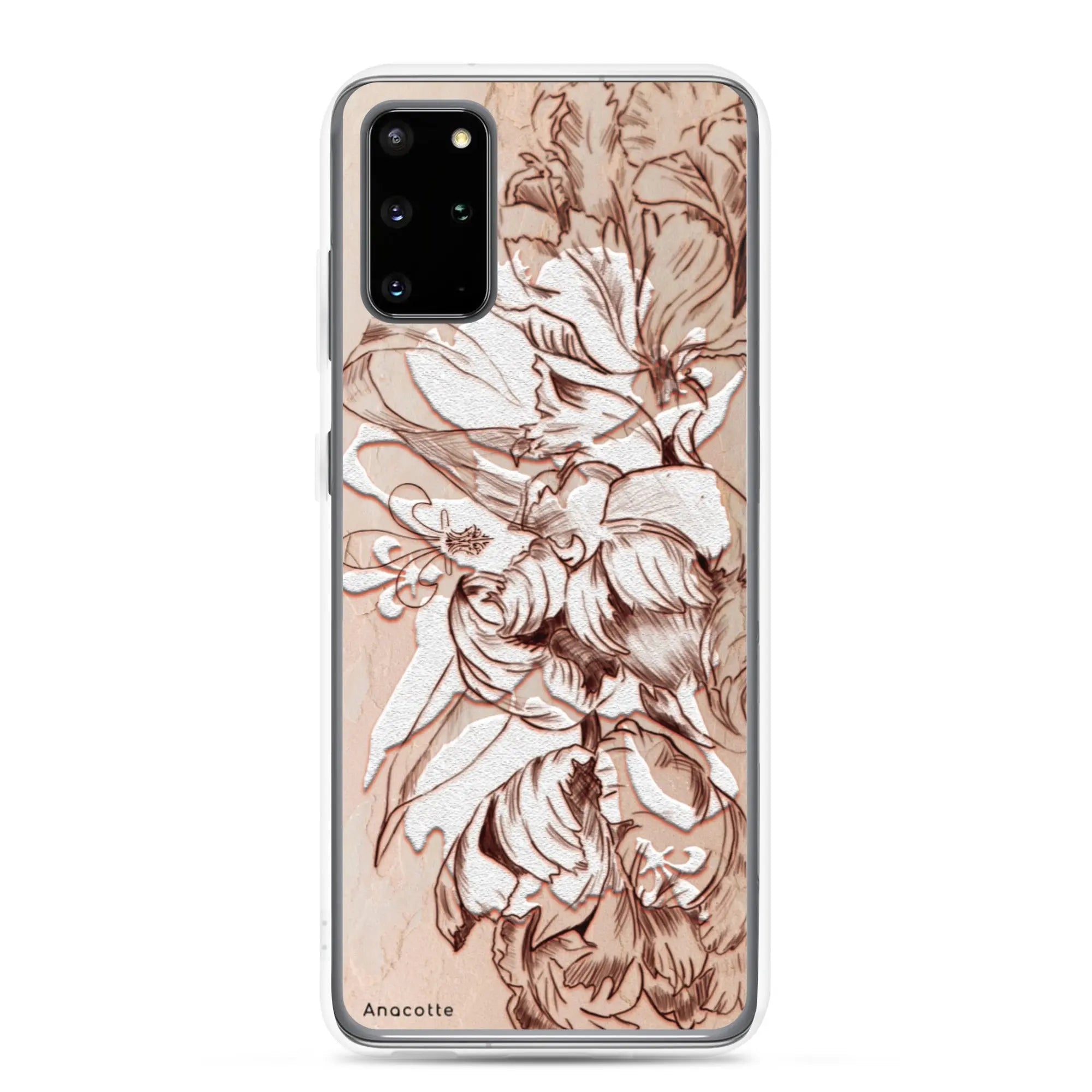 Anacotte Luxury Retro White Flowers Samsung Case