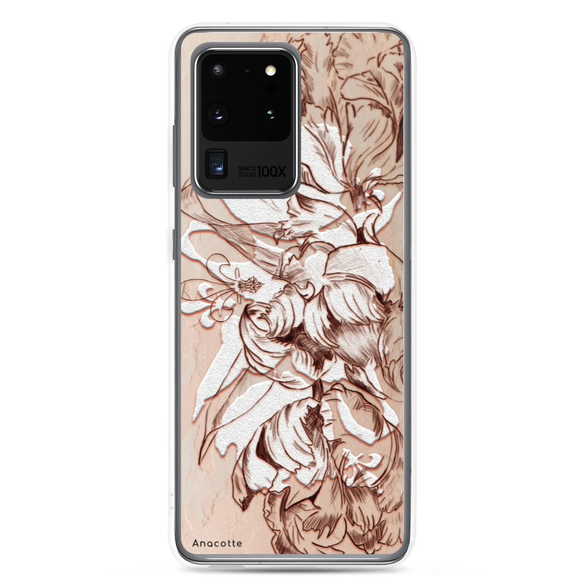 Anacotte Luxury Retro White Flowers Samsung Case