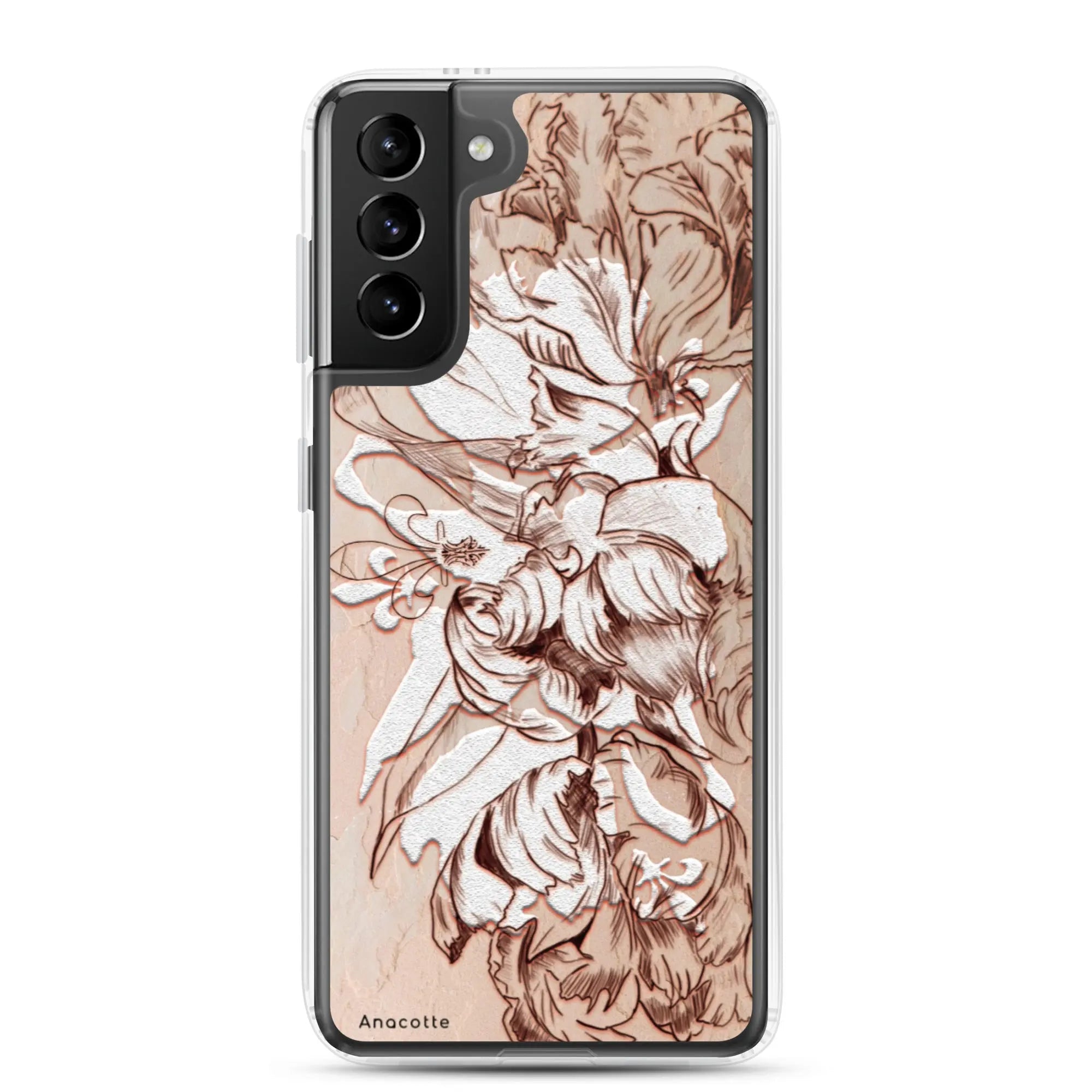 Anacotte Luxury Retro White Flowers Samsung Case