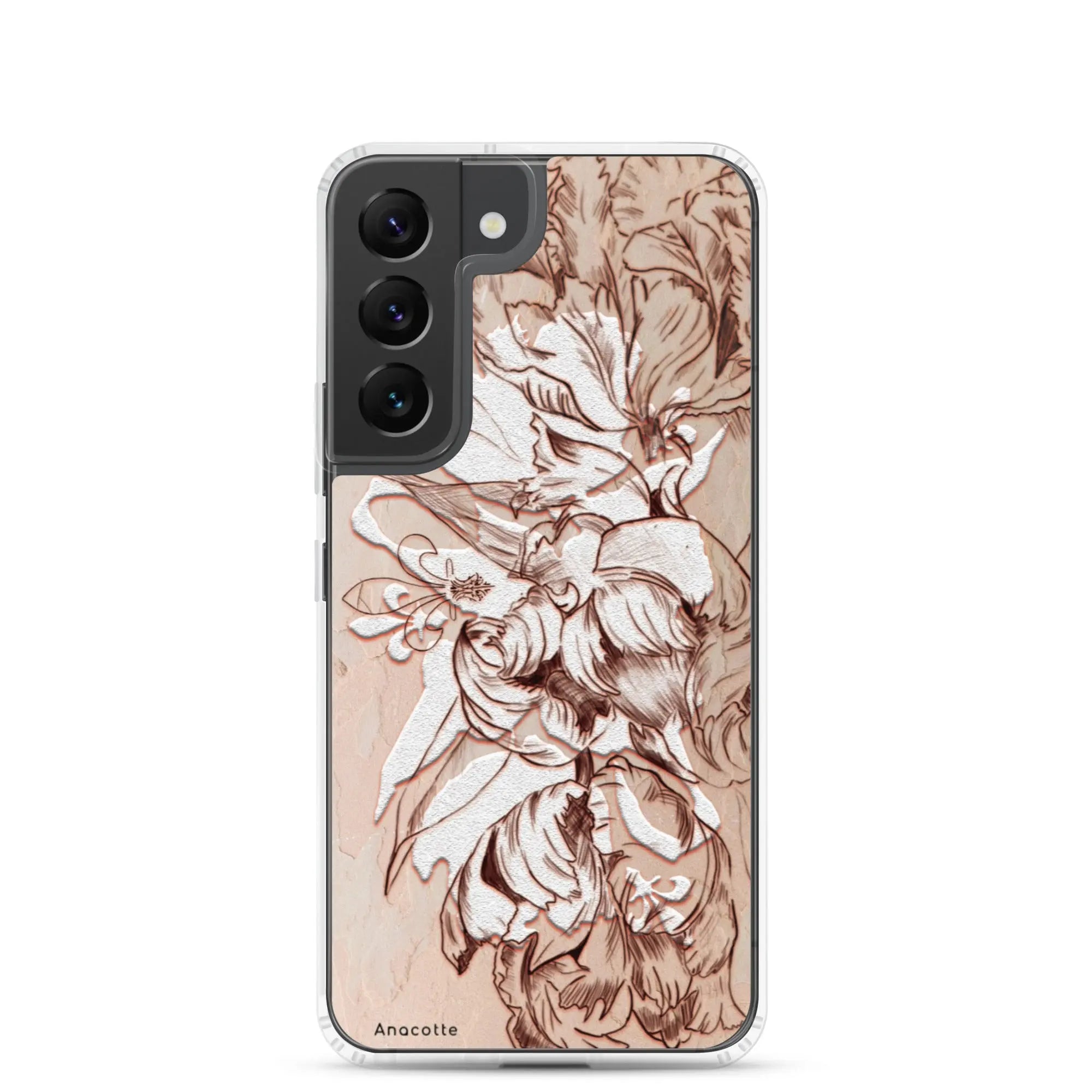 Anacotte Luxury Retro White Flowers Samsung Case