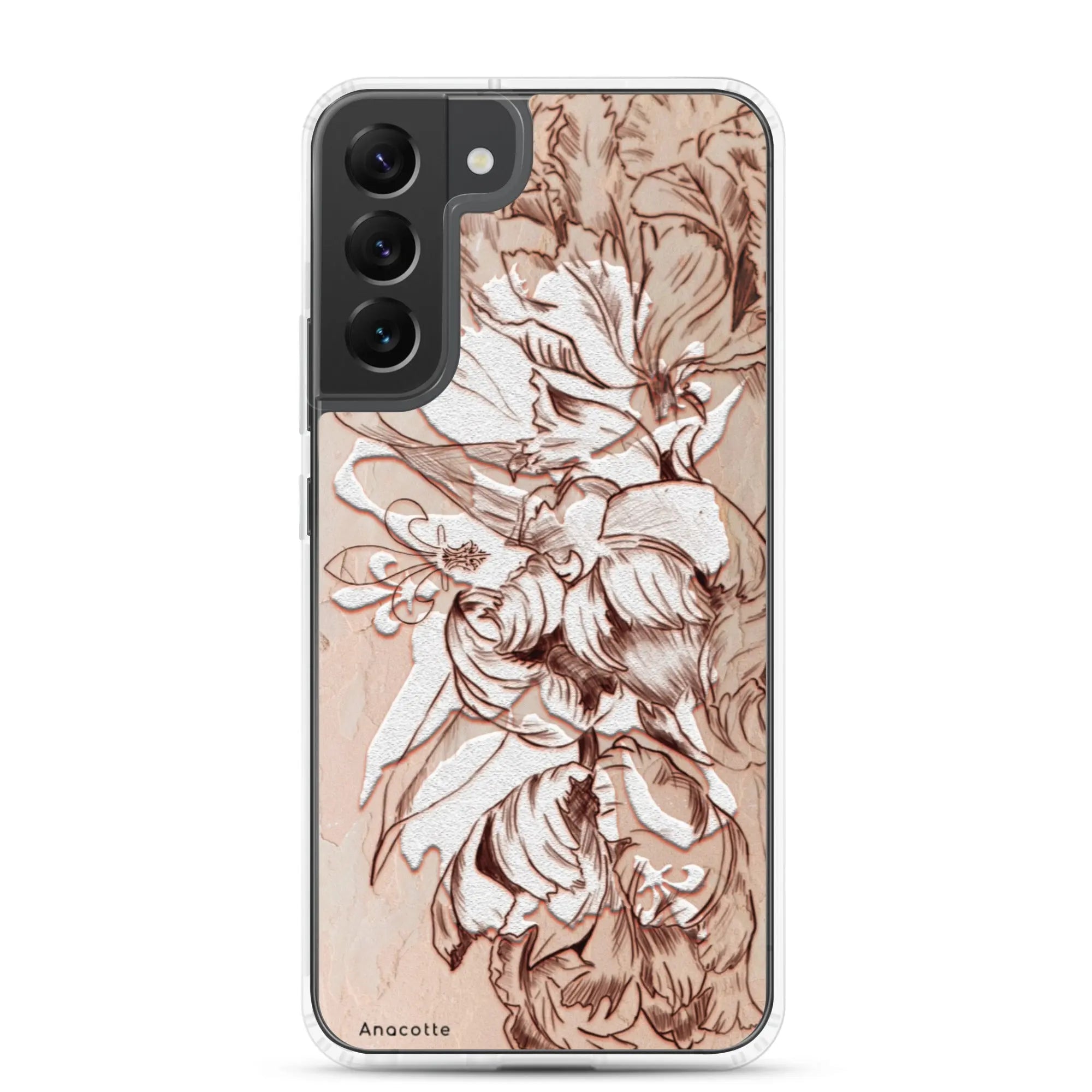 Anacotte Luxury Retro White Flowers Samsung Case