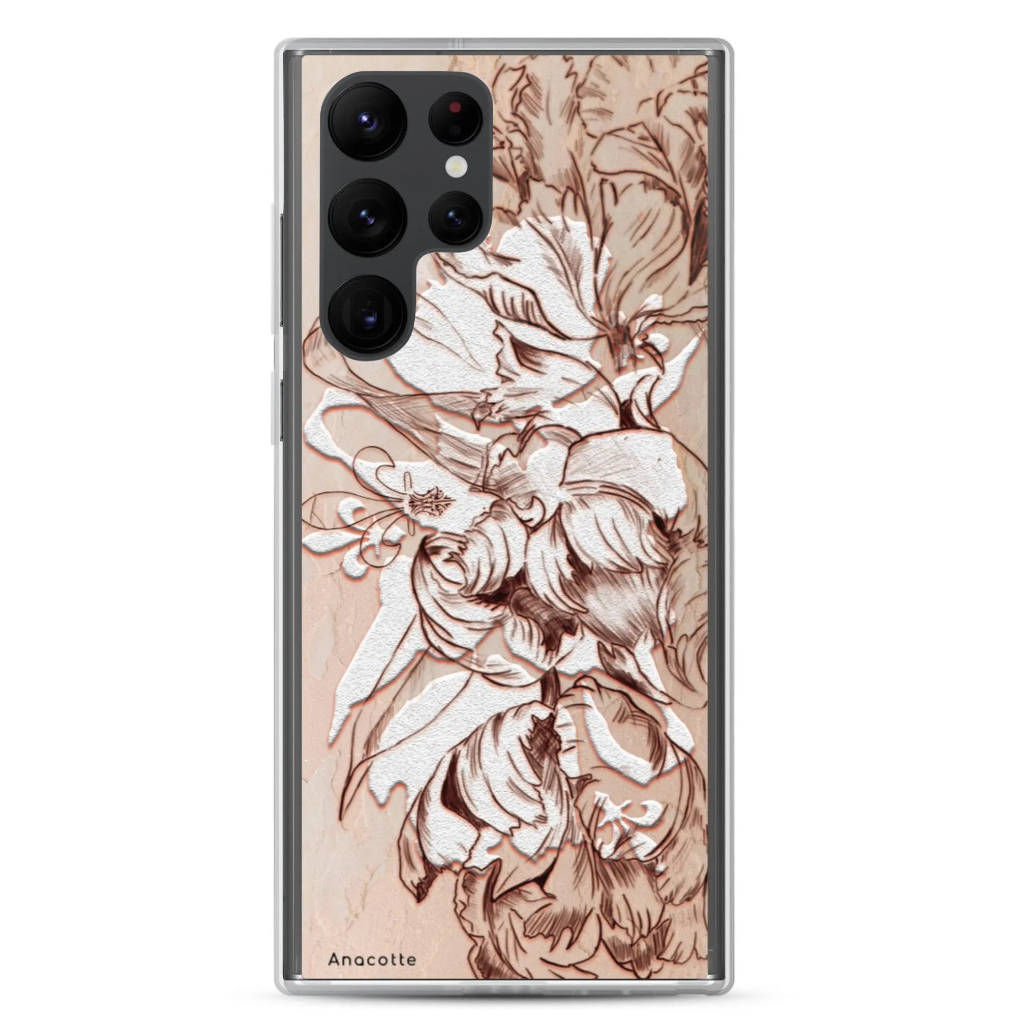 Anacotte Luxury Retro White Flowers Samsung Case