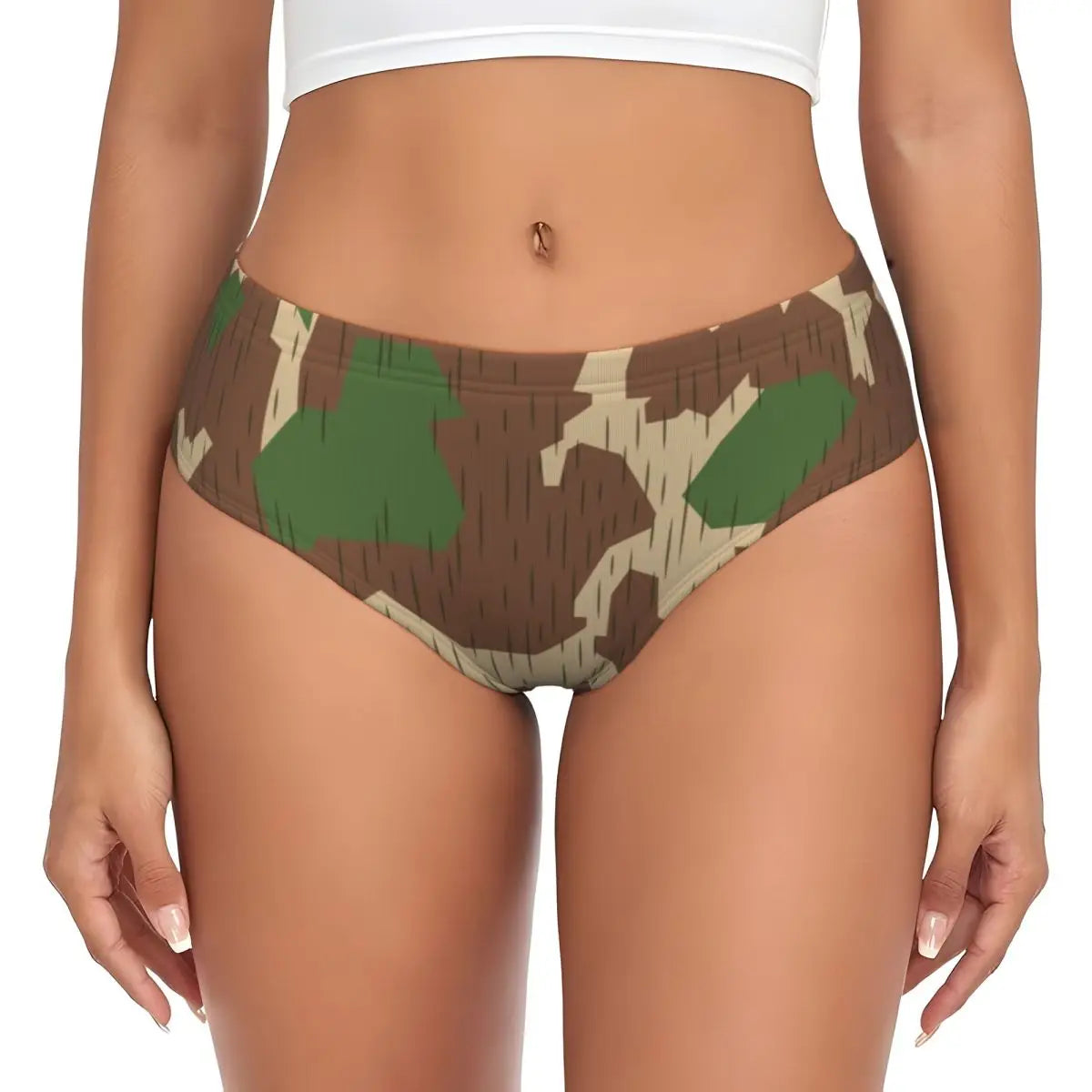 Custom Women's Pink Camouflage Camo Style Panties Breathable Briefs Underwear Valentine's Day Gifts Underpants