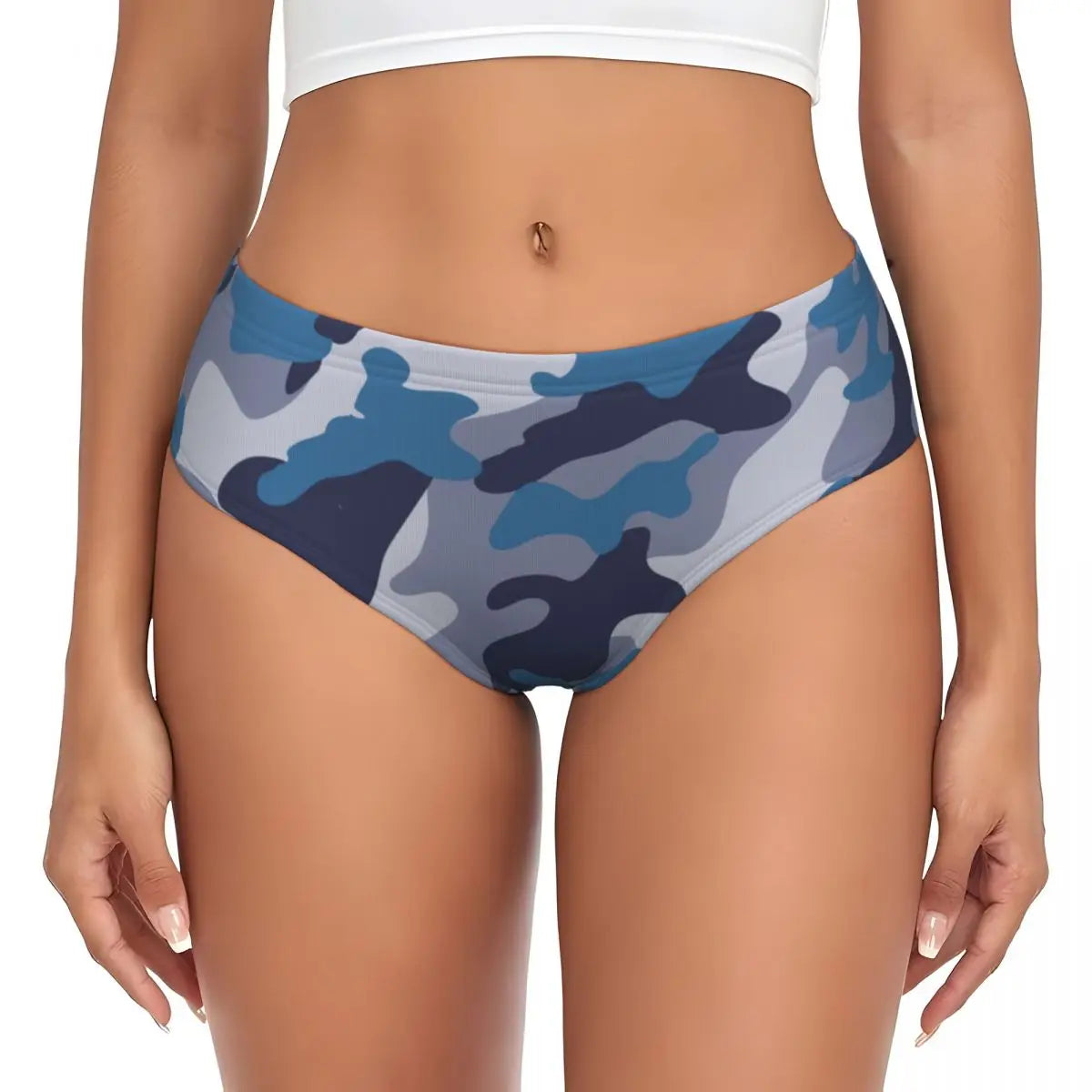 Custom Women's Pink Camouflage Camo Style Panties Breathable Briefs Underwear Valentine's Day Gifts Underpants