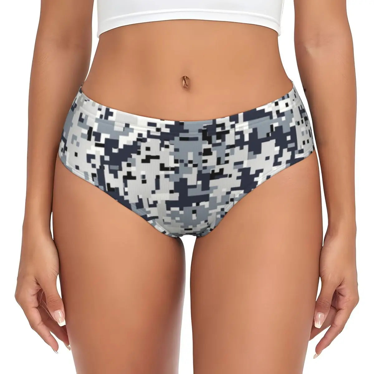 Custom Women's Pink Camouflage Camo Style Panties Breathable Briefs Underwear Valentine's Day Gifts Underpants