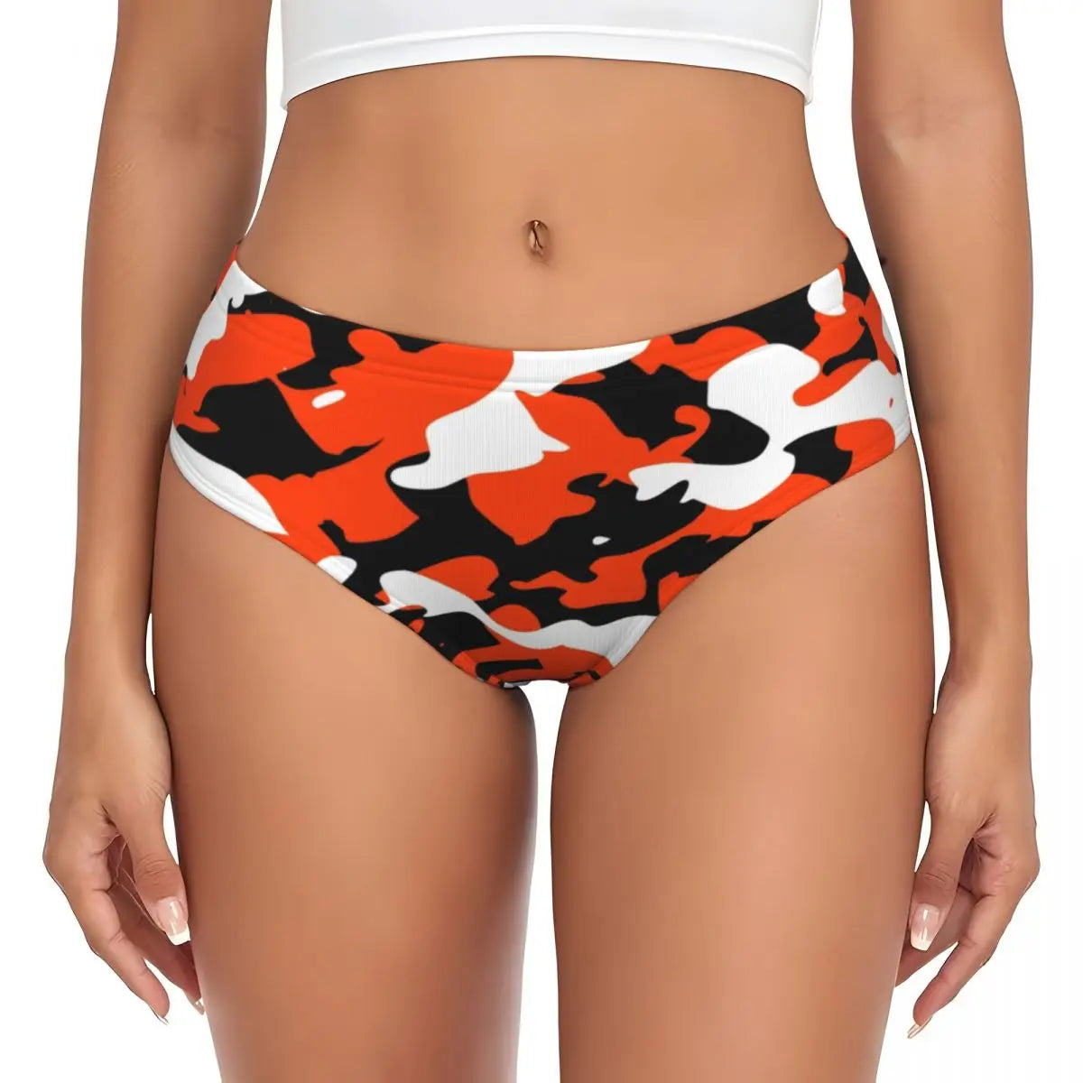 Custom Women's Pink Camouflage Camo Style Panties Breathable Briefs Underwear Valentine's Day Gifts Underpants