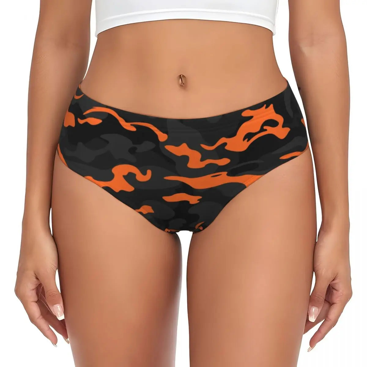 Custom Women's Pink Camouflage Camo Style Panties Breathable Briefs Underwear Valentine's Day Gifts Underpants